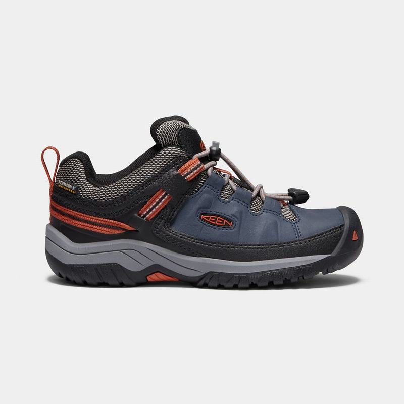 Keen 靴 | キーン ターギー 防水 登山 靴 キッズ ネイビー / 黒 | 917580-RCT